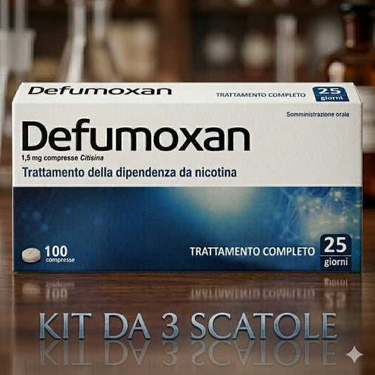 3 CONFEZIONI DI DEFUMOXAN DA 100 COMPRESSE - DEFUMOXAN - SMETTERE DI FUMARE IN POCHI GIORNI